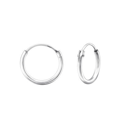 Sterling Silver 12mm Hoop Earring