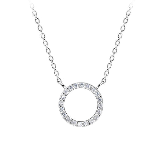 Sterling Silver Circle Necklace