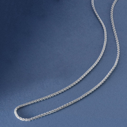 Sterling Silver Spiga Chain 2mm Wide