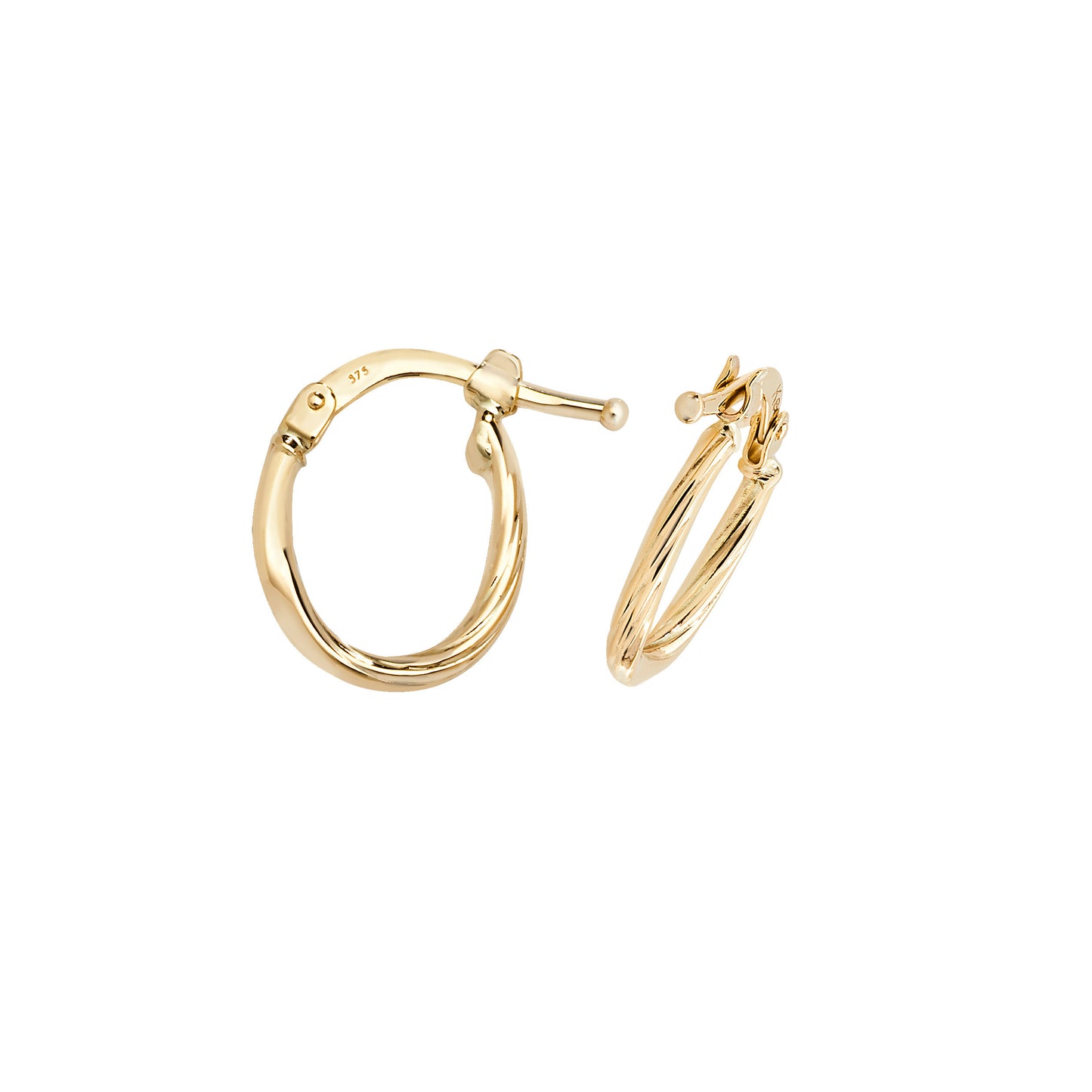 Solid 9ct Gold Hoop Earrings