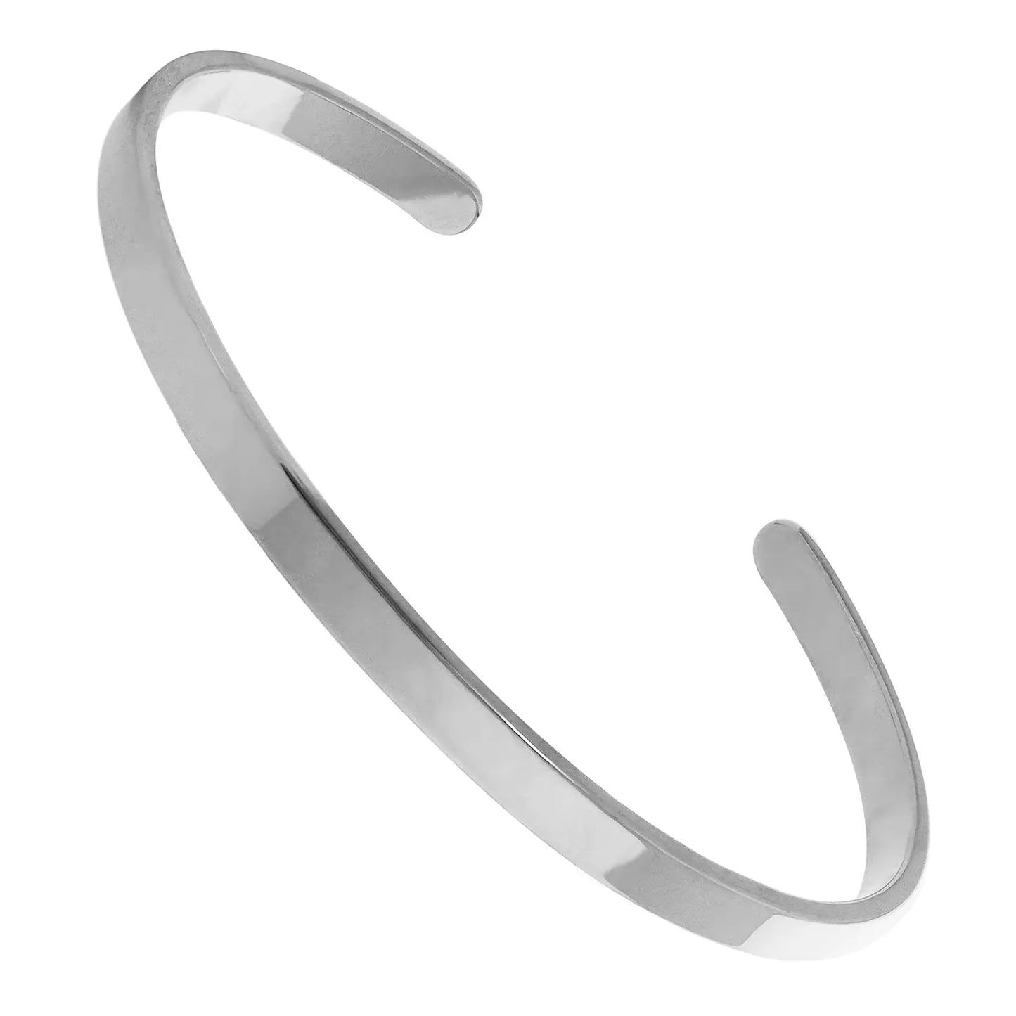 Sterling Silver 6mm Torque Bangle